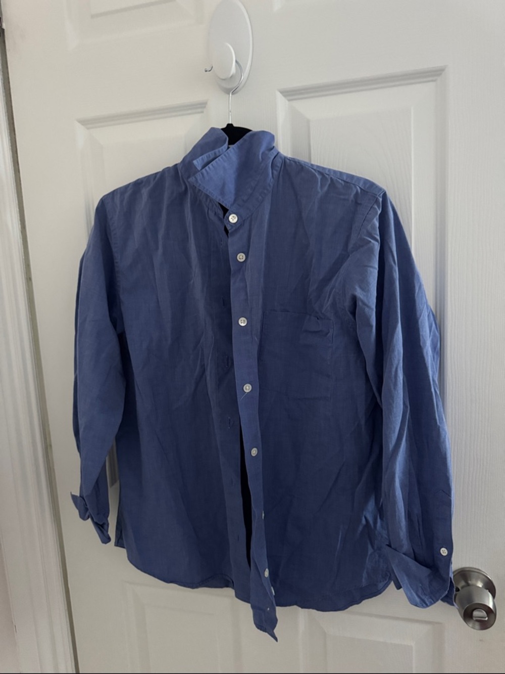 Classic women's Button-Up Shirt in Blue